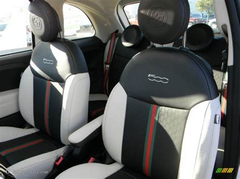 gucci interior car|Gucci Fiat 500 seats.